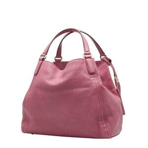 Gucci Shoulder Pink Tote Leather GG Bag Soho Interlocking